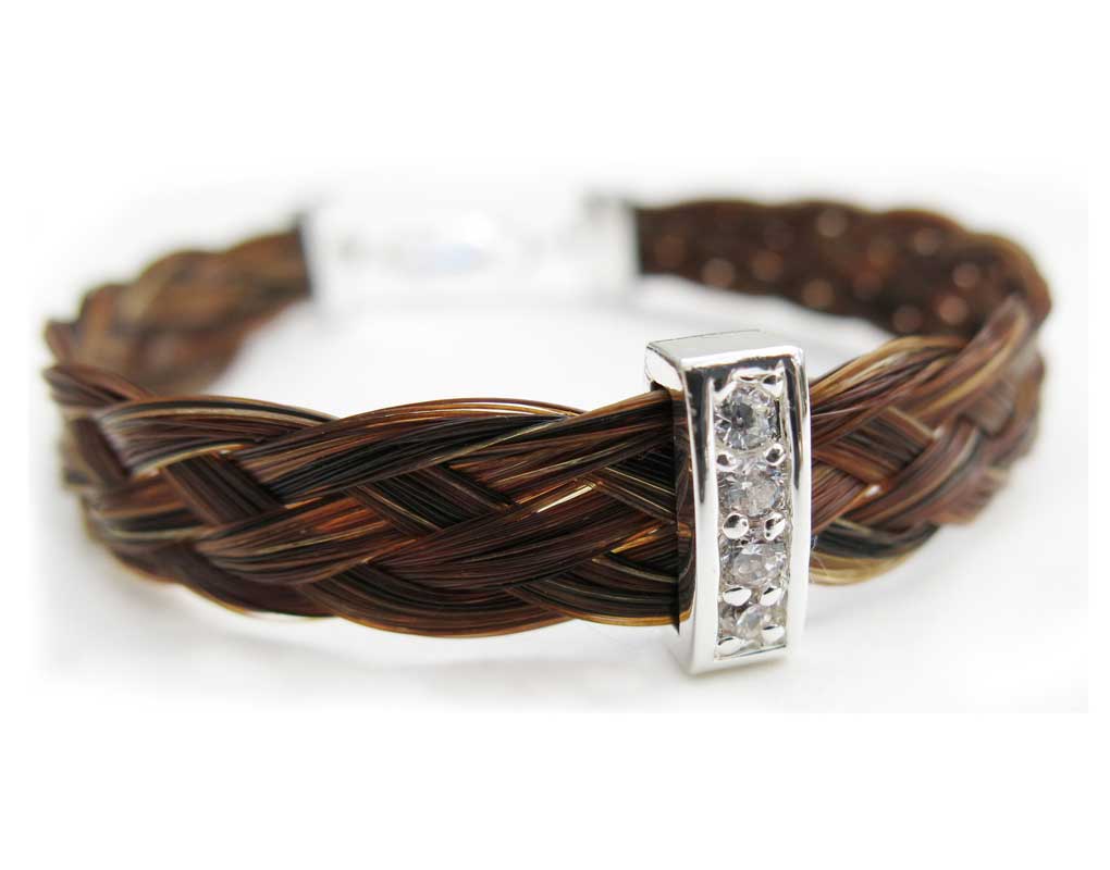 Gemosi Harmony bracelet with silver & crystals